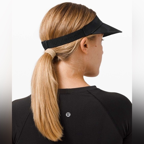 EUC - Lululemon Fast Paced Visor - Camo Deep Coal Multi - Picture 2 of 5